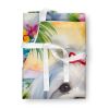 Maltese Apron Cooking Kitchen Server Baking Crafts Gardening for Adult Women Men, Unisex, Large, Multicolor - Luau