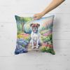 Boxer Throw Pillow Machine Washable, Indoor Outdoor Decorative Pillow for Couch, Bed or Patio, 18Hx18W - Spring Path