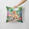 Chow Chow Throw Pillow Machine Washable, Indoor Outdoor Decorative Pillow for Couch, Bed or Patio, 18Hx18W - Spring Path