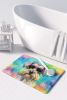 Schnauzer Hippie Dawg Memory Foam Kitchen Mat Machine Washable Anti-Fatigue Mat Cushion Comfort Bath Mat or Kitchen Rug