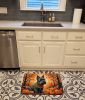 Scottish Terrier Fall Memory Foam Kitchen Mat Machine Washable Anti-Fatigue Mat Cushion Comfort Bath Mat or Kitchen Rug