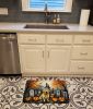 Yellow Labrador Retriever Spooky Halloween Memory Foam Kitchen Mat Machine Washable Anti-Fatigue Mat Cushion Comfort Bath Mat or Kitchen Rug