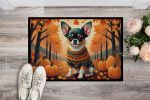 Tricolor Chihuahua Doormat 24H X 36W - Fall Indoor Outdoor Rugs for Entryway, Non Slip