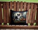 Border Collie Throw Pillow Machine Washable, Indoor Outdoor Decorative Pillow for Couch, Bed or Patio, 14Hx14W - Throw Pillow