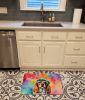 Cavalier Spaniel Hippie Dawg Memory Foam Kitchen Mat Machine Washable Anti-Fatigue Mat Cushion Comfort Bath Mat or Kitchen Rug