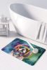 Shih Tzu Hippie Dawg Memory Foam Kitchen Mat Machine Washable Anti-Fatigue Mat Cushion Comfort Bath Mat or Kitchen Rug