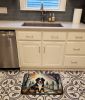 Bernese Mountain Dog Spooky Halloween Memory Foam Kitchen Mat Machine Washable Anti-Fatigue Mat Cushion Comfort Bath Mat or Kitchen Rug