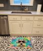 Schnauzer Hippie Dawg Memory Foam Kitchen Mat Machine Washable Anti-Fatigue Mat Cushion Comfort Bath Mat or Kitchen Rug