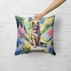 Belgian Tervuren Throw Pillow Machine Washable, Indoor Outdoor Decorative Pillow for Couch, Bed or Patio, 18Hx18W - Spring Path