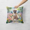 Bullmastiff Throw Pillow Machine Washable, Indoor Outdoor Decorative Pillow for Couch, Bed or Patio, 18Hx18W - Spring Path