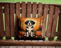 Beagle Throw Pillow Machine Washable, Indoor Outdoor Decorative Pillow for Couch, Bed or Patio, 14Hx14W - Fall