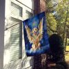 Golden Retriever My Angel House Flag Large Porch Sleeve Pole Decorative Outside Yard Banner Artwork Wall Hanging, Polyester, House Size, Multicolor