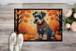 Schnauzer Doormat 18H X 27W - Fall Indoor Outdoor Rugs for Entryway, Non Slip