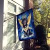 Portuguese Water Dog My Angel House Flag Large Porch Sleeve Pole Decorative Outside Yard Banner Artwork Wall Hanging, Polyester, House Size