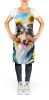 Collie Apron Cooking Kitchen Server Baking Crafts Gardening for Adult Women Men, Unisex, Large, Multicolor - Sunflowers