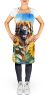 Leonberger Apron Cooking Kitchen Server Baking Crafts Gardening for Adult Women Men, Unisex, Large, Multicolor - Sunflowers