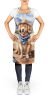 Golden Retriever Apron Cooking Kitchen Server Baking Crafts Gardening for Adult Women Men, Unisex, Large, Multicolor - Cowboy