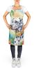 Dalmatian Apron Cooking Kitchen Server Baking Crafts Gardening for Adult Women Men, Unisex, Large, Multicolor - Luau