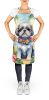 Shih Tzu Apron Cooking Kitchen Server Baking Crafts Gardening for Adult Women Men, Unisex, Large, Multicolor - Luau