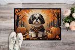 Shih Tzu Doormat 24H X 36W - Fall Indoor Outdoor Rugs for Entryway, Non Slip