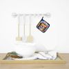 Bernese Mountain Dog Hippie Dawg Pair of Pot Holders Kitchen Heat Resistant Pot Holders Sets Oven Hot Pads for Cooking Baking BBQ, 7 1/2 x 7 1/2