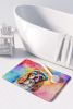 Cavalier Spaniel Hippie Dawg Memory Foam Kitchen Mat Machine Washable Anti-Fatigue Mat Cushion Comfort Bath Mat or Kitchen Rug