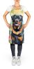 Rottweiler Apron Cooking Kitchen Server Baking Crafts Gardening for Adult Women Men, Unisex, Large, Multicolor - Luau