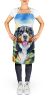 Bernese Mountain Dog Apron Cooking Kitchen Server Baking Crafts Gardening for Adult Women Men, Unisex, Large, Multicolor - Sunflowers