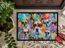 Boxer Doormat 18H X 27W - Hippie Dawg Indoor Outdoor Rugs for Entryway, Non Slip