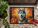 Siberian Husky Doormat 24H X 36W - Fall Indoor Outdoor Rugs for Entryway, Non Slip