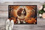 Cavalier Spaniel Doormat 24H X 36W - Fall Indoor Outdoor Rugs for Entryway, Non Slip