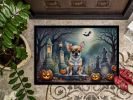 Chihuahua Doormat 24H X 36W - Spooky Halloween Indoor Outdoor Rugs for Entryway, Non Slip