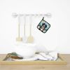 Bernese Mountain Dog Luau Pair of Pot Holders Kitchen Heat Resistant Pot Holders Sets Oven Hot Pads for Cooking Baking BBQ, 7 1/2 x 7 1/2