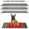 Dog Bed, Non-Slip Mat Warm Self-Heating Thermal Pet Pad Washable Dog Crate Pad
