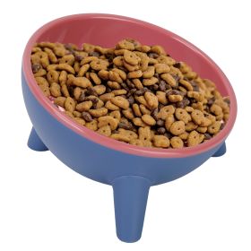 Raised Tilted Elevated Bowl Water Dish Feeding Bowl for Small Dogs (Option: Red)