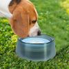 No Spill Dog Water Bowl Spill Proof Slow Water Feeder 47.35oz Pet Water Dispenser Travel Dog Bowl for Dogs/Cats/Pets