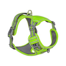 Explosive Red Adventure Dog Harness - Ultimate Safety And Comfort For Large Dogs (Color: Green, size: L)