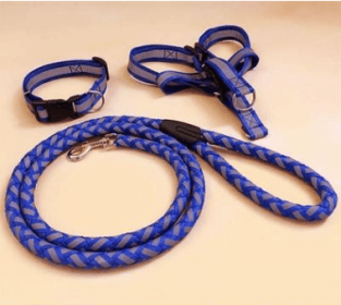 Ultimate Comfort Dog Leash (Color: Blue, size: M)