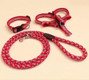 Ultimate Comfort Dog Leash (Color: Red, size: M)