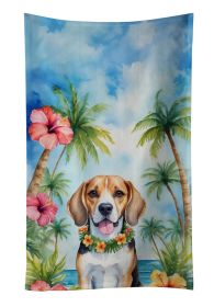 Beagle Decorative Kitchen Bath Hand Towel 15Wx25H - Luau (Default: Default)