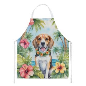 Beagle Apron Cooking Kitchen Server Baking Crafts Gardening for Adult Women Men, Unisex, Large, Multicolor - Luau (Default: Default)